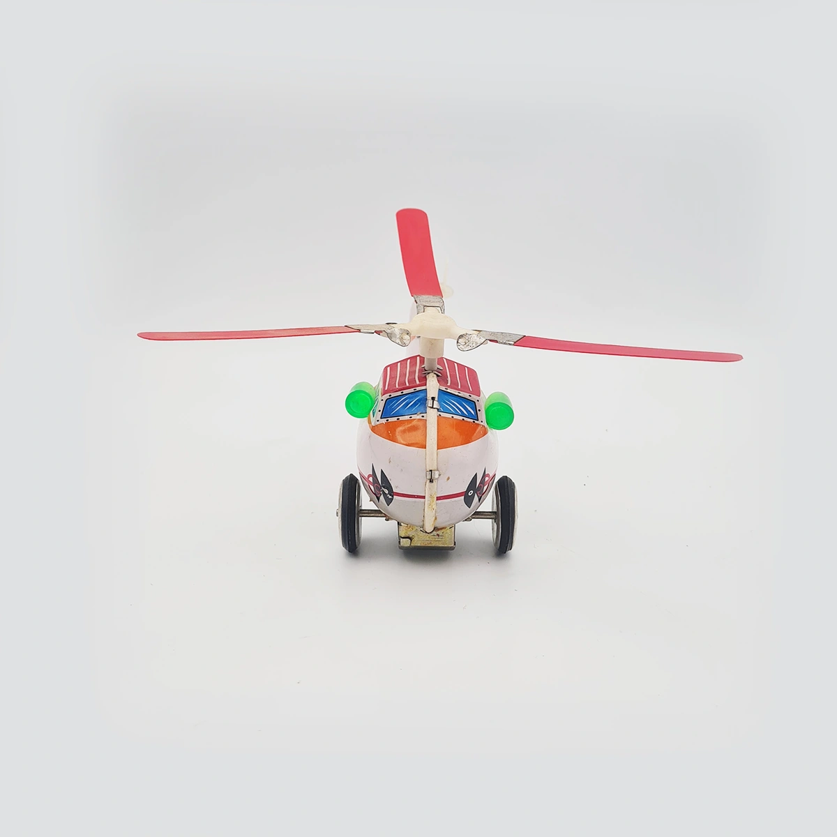 Ambulance Helicopter Tin Friction Toy