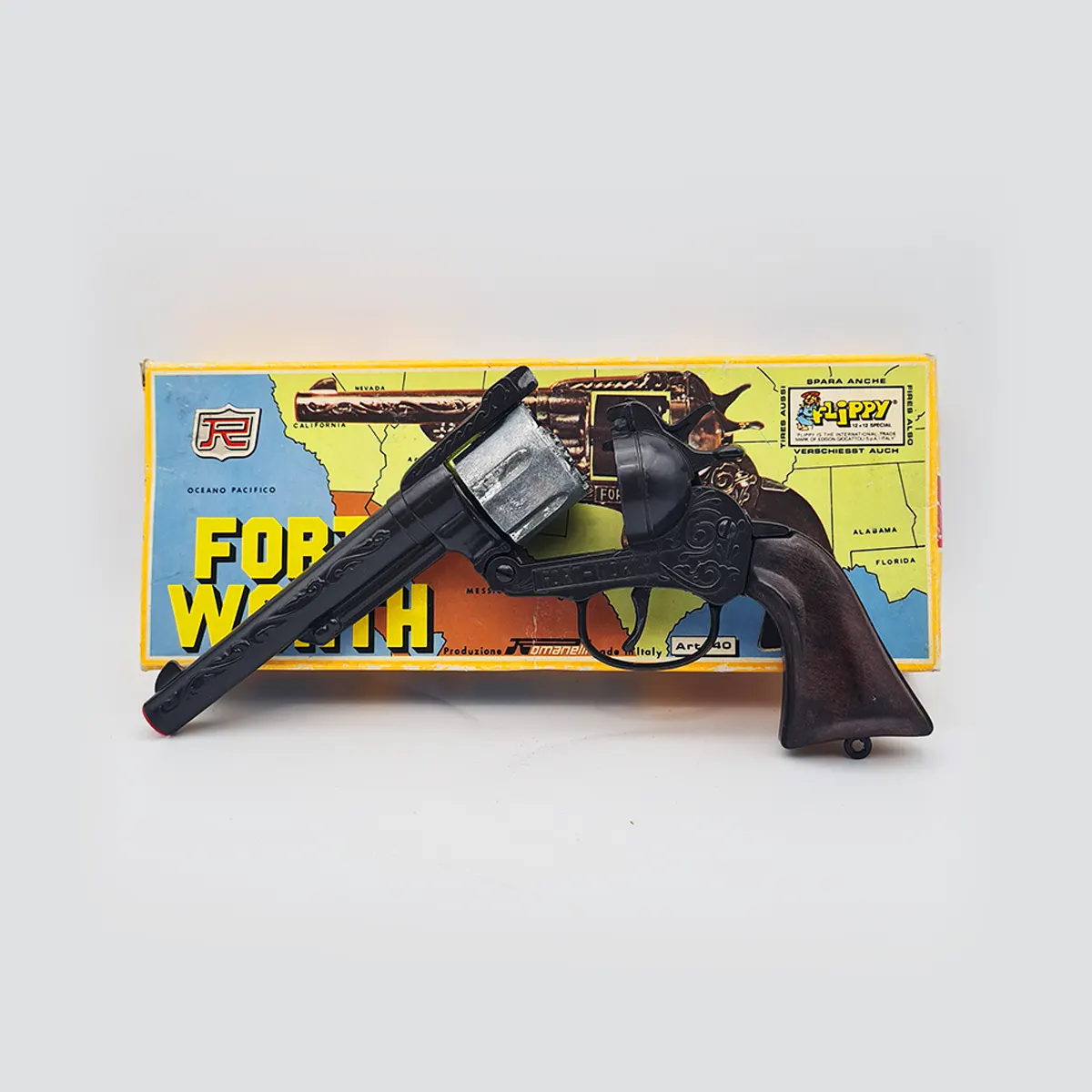 Fort Worth Revolver with Original Box Toy gun 2