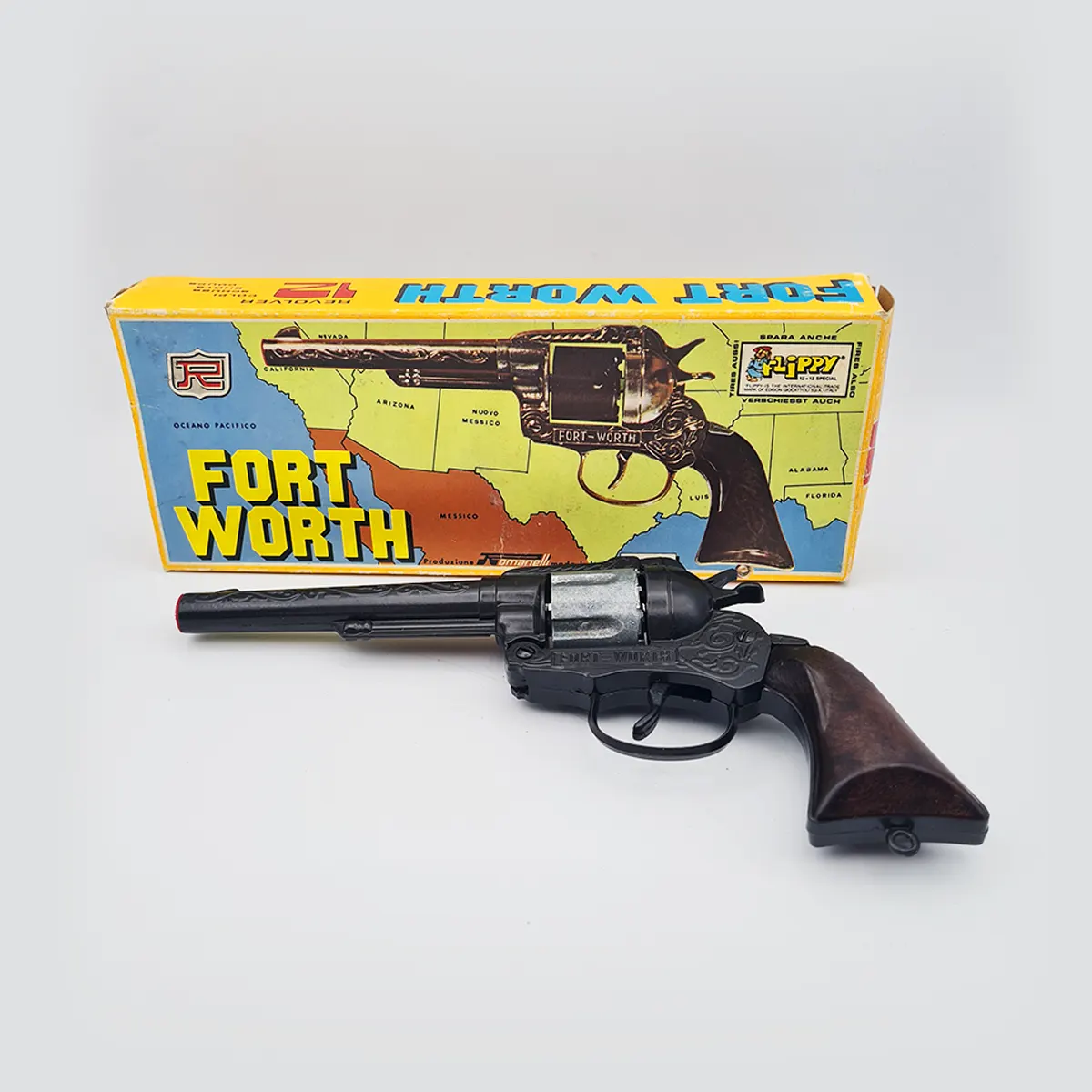 Fort Worth Revolver with Original Box Toy gun