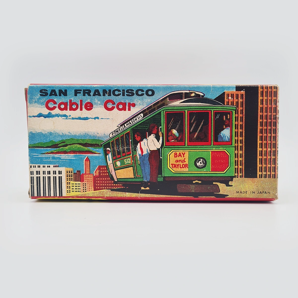 San Francisco Tin Friction Japan Cable Car #512 Trolley Toy 4