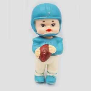 Vintage Football Player Squeaker Toy