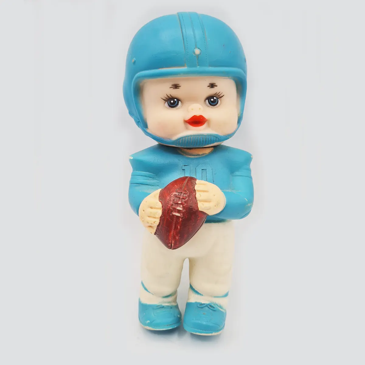 Vintage Football Player Squeaker Toy