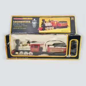 Vintage Locomotive 1986 With Coal Tender Battery Operated Train Remote Control