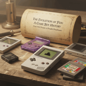 write an article about the gameboy history - vintage collectible toy photography