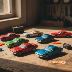 Write an article about the toy history of hot wheels - vintage collectible toy photography