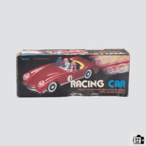 Vintage-Style MF763 Red Racing Car Toy with Sound Effects – Bright Colour, Ages 3+