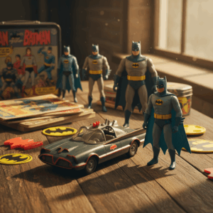 write an article about the toy history of batman - vintage collectible toy photography
