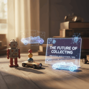 The Future of Collecting: From Physical Objects to Digital Twins - vintage collectible toy photography