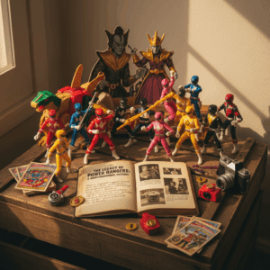 write an article about the history of power rangers - vintage collectible toy photography