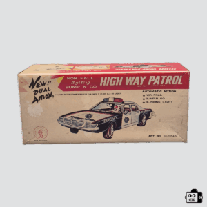 Vintage "Highway Patrol" Police Car Toy (Battery Operated)