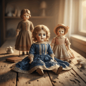 Write an article about antique dolls - vintage collectible toy photography