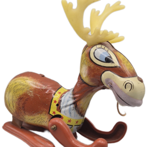 Tin Litho Reindeer Wind Up Toy