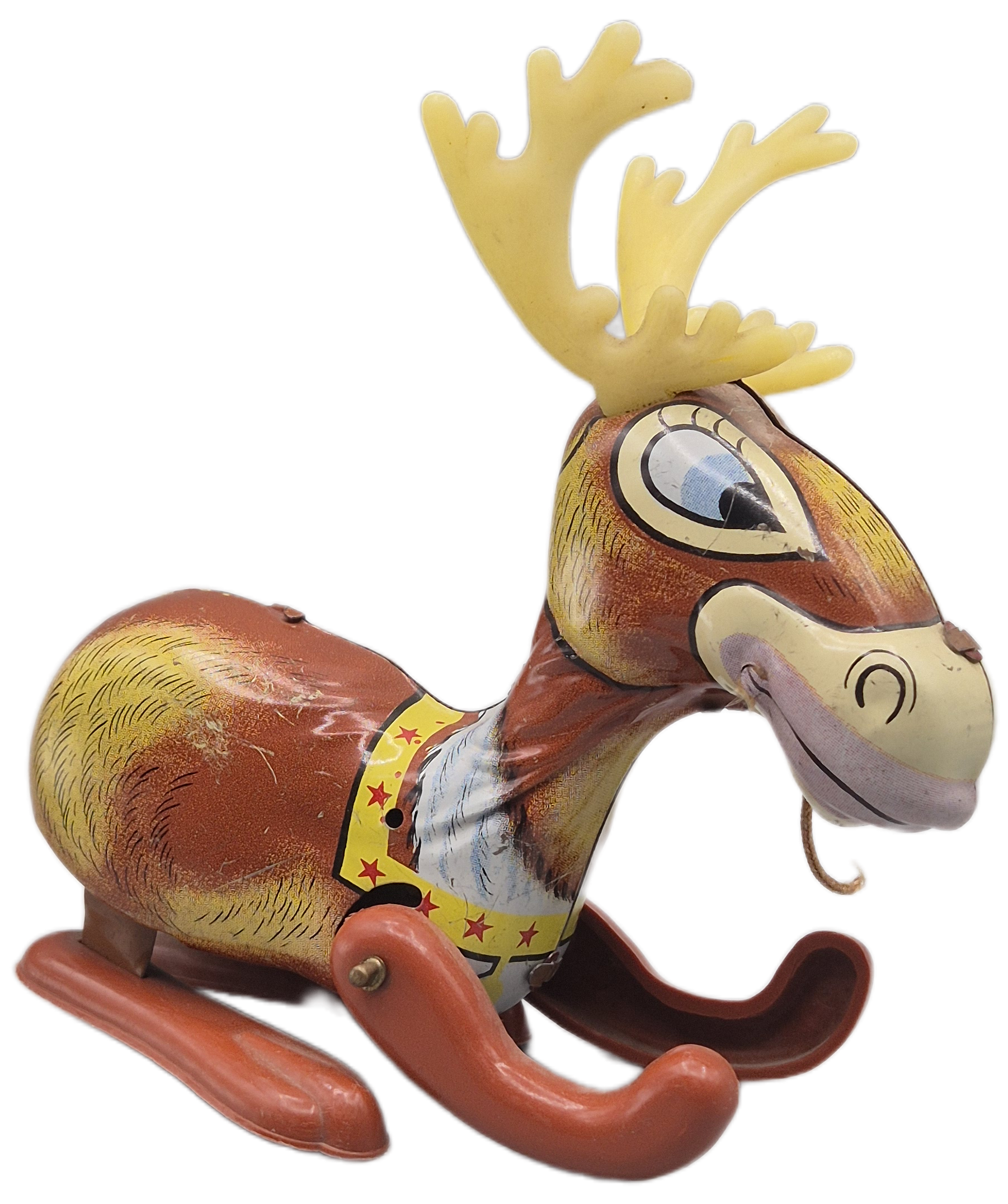 Tin Litho Reindeer Wind Up Toy